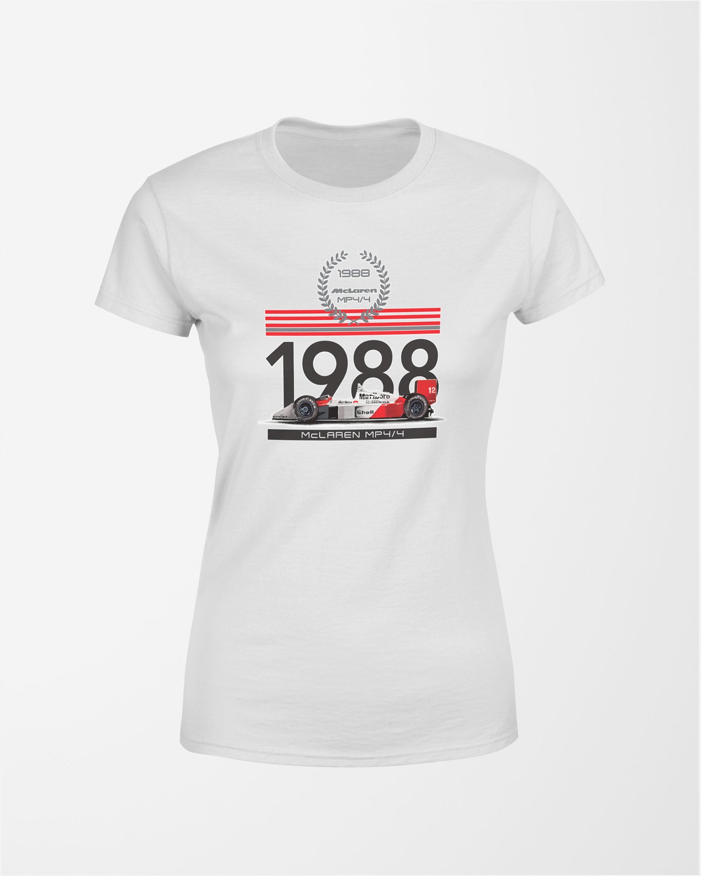 Camiseta Feminina Mclaren MP4/4 1988