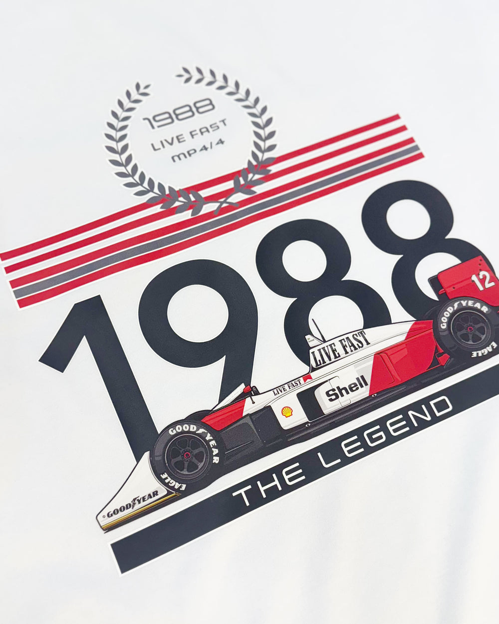 Camiseta Feminina Mclaren MP4/4 1988