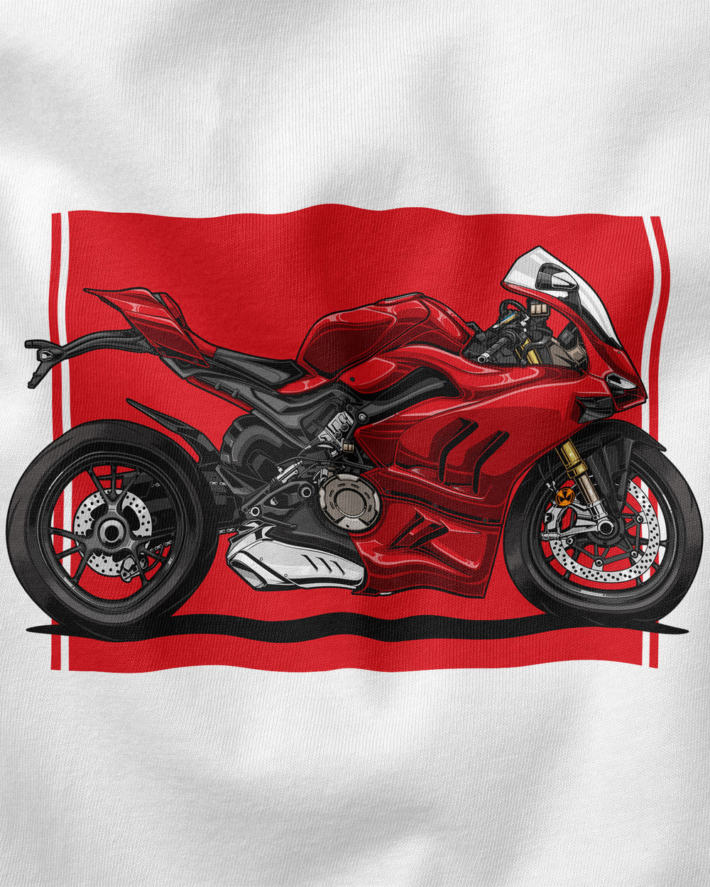 Camiseta Infantil Panigale V4 - Branca