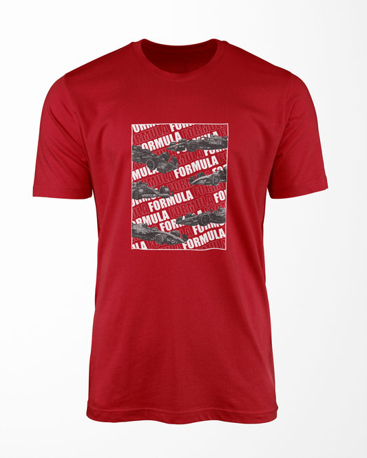 Camiseta Formula - Live Fast - Vermelha