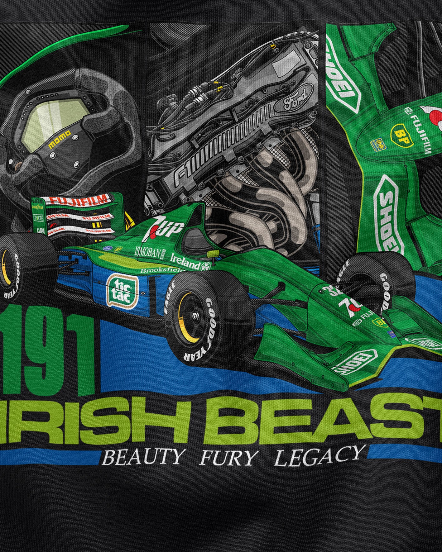 Camiseta Jordan 191 - Irish Beast - Preta