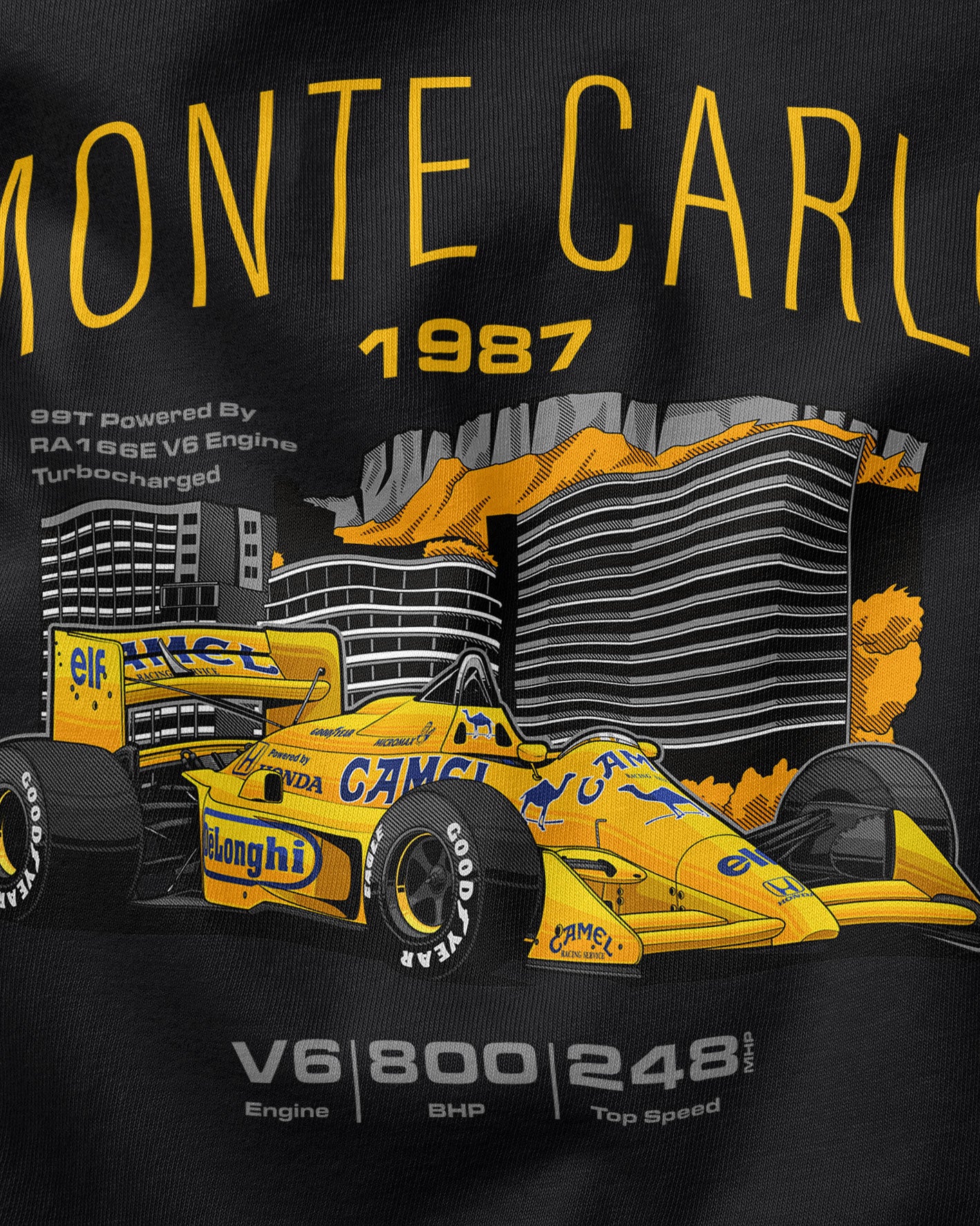 Camiseta Lotus 99T - 1987 | Preta