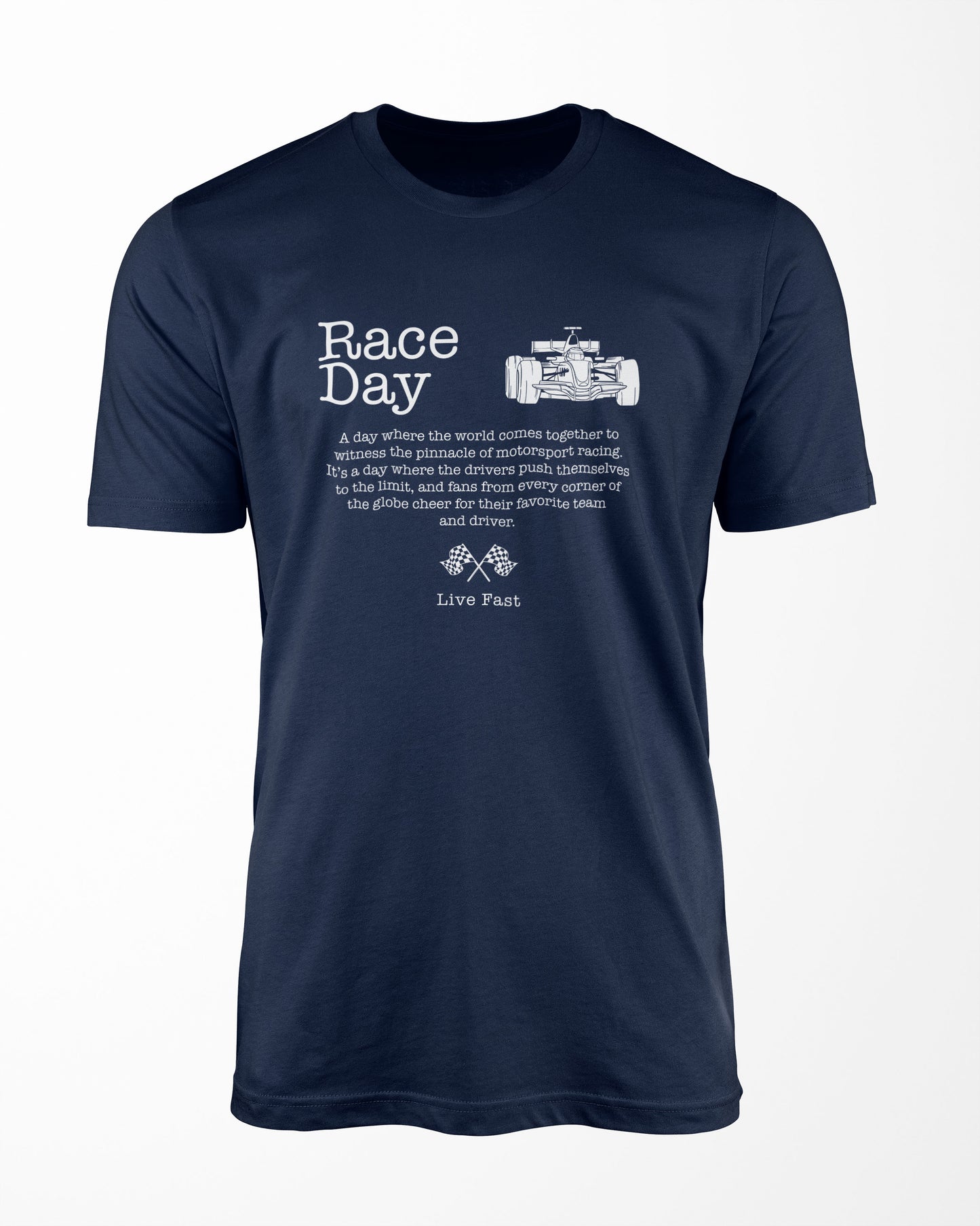 Camiseta Race Day - Live Fast