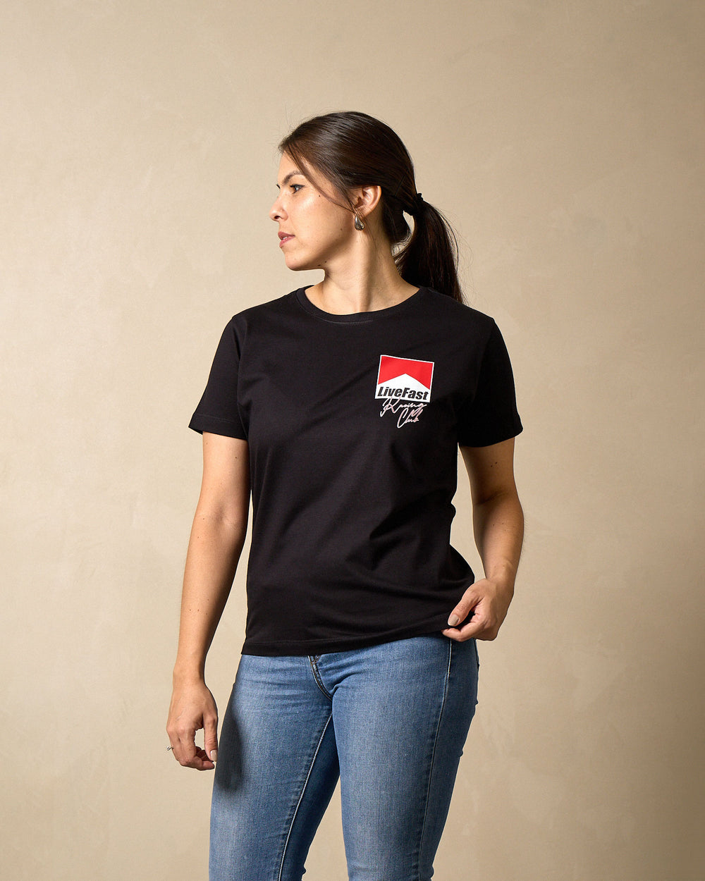 Camiseta Feminina The Legend MP4/4 - 1988 - Preta