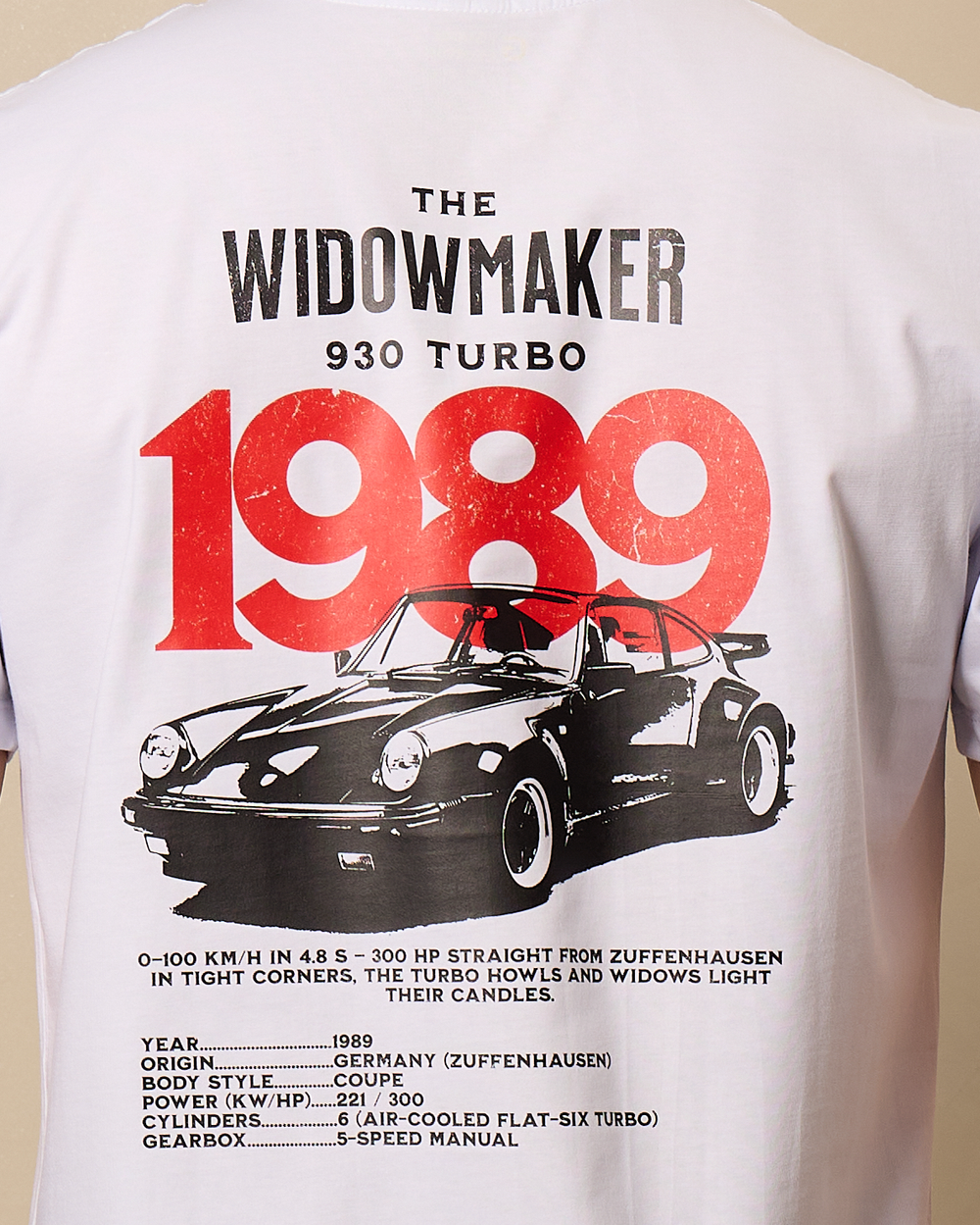 Camiseta Porsche 930 Widowmaker - 1989
