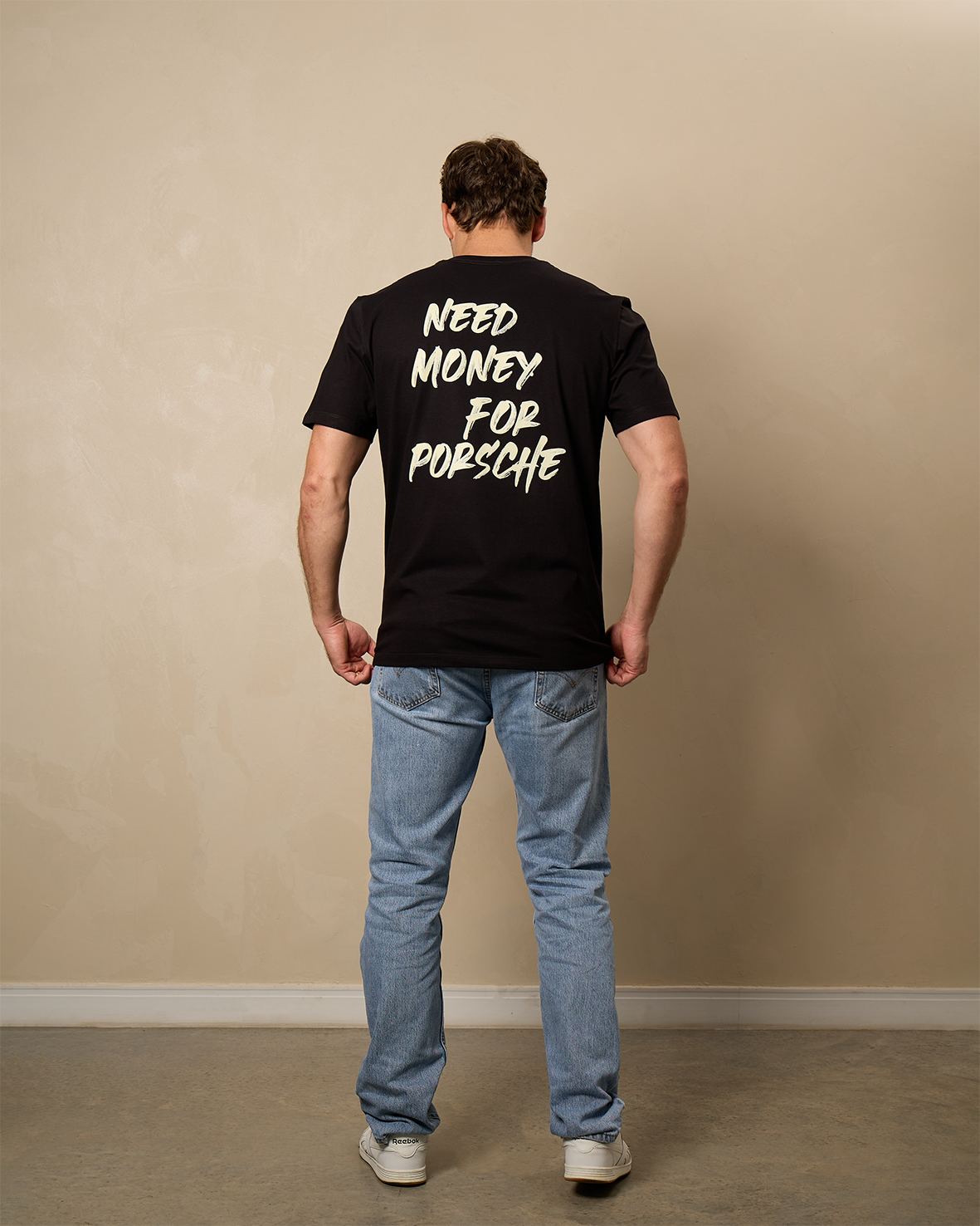 Camiseta Need Money For Porsche - Preta