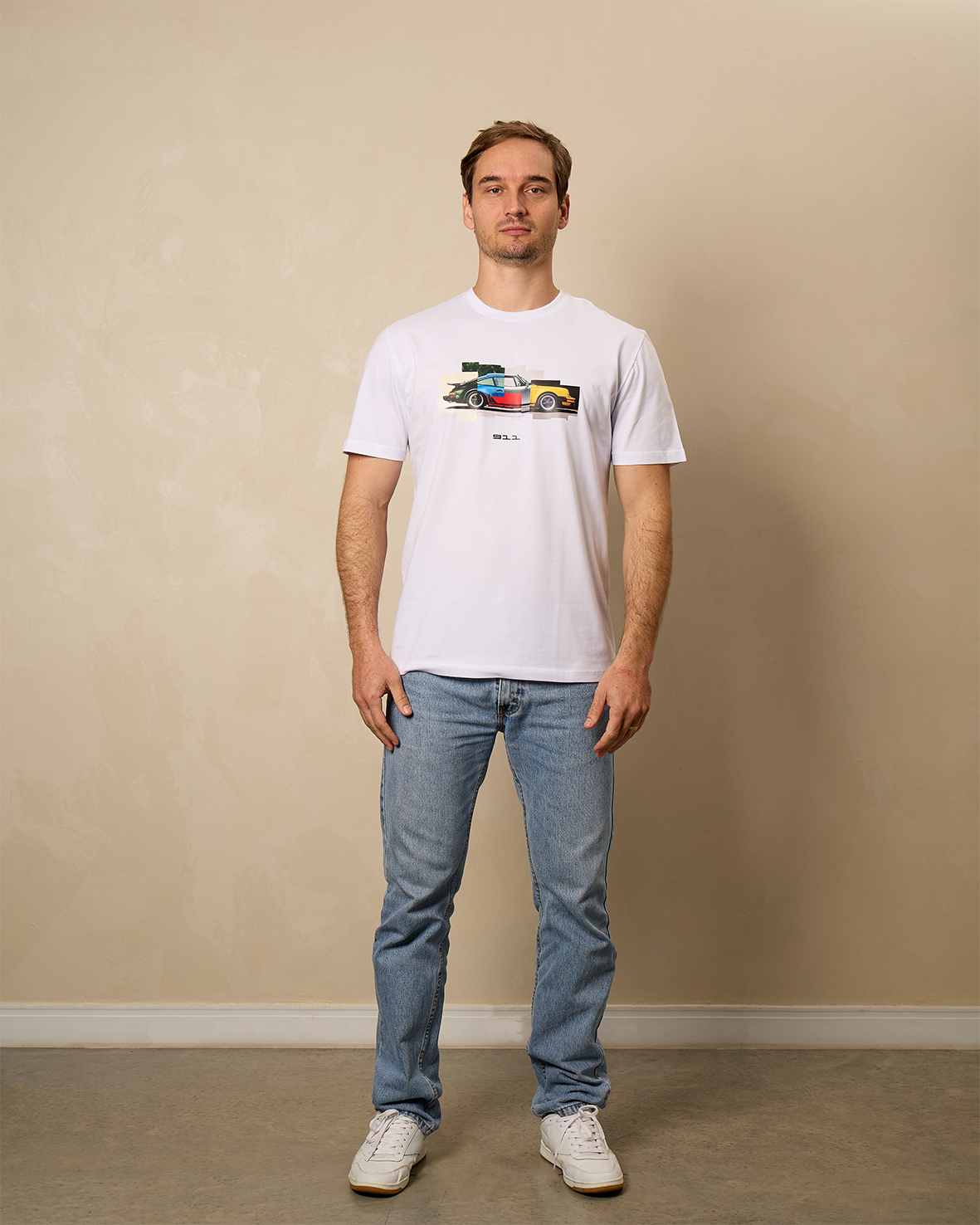Camiseta 911 Graphic Color | Branca