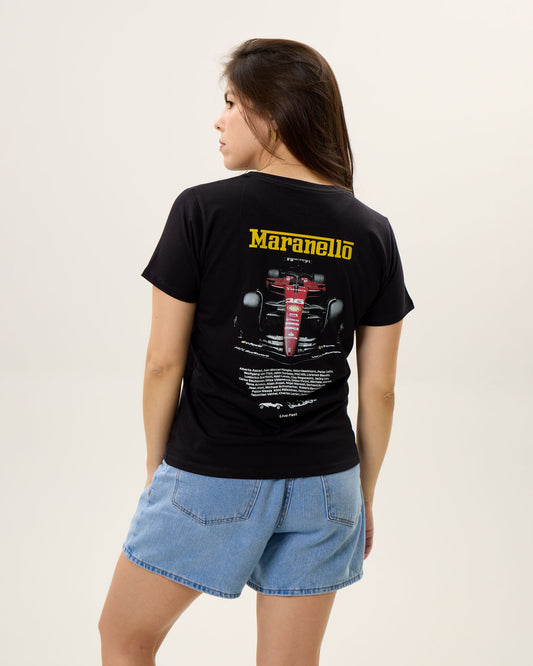 Camiseta Feminina Maranello Legends - Live Fast