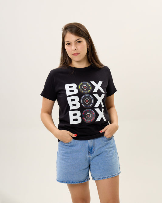 Camiseta Feminina - BOX BOX BOX