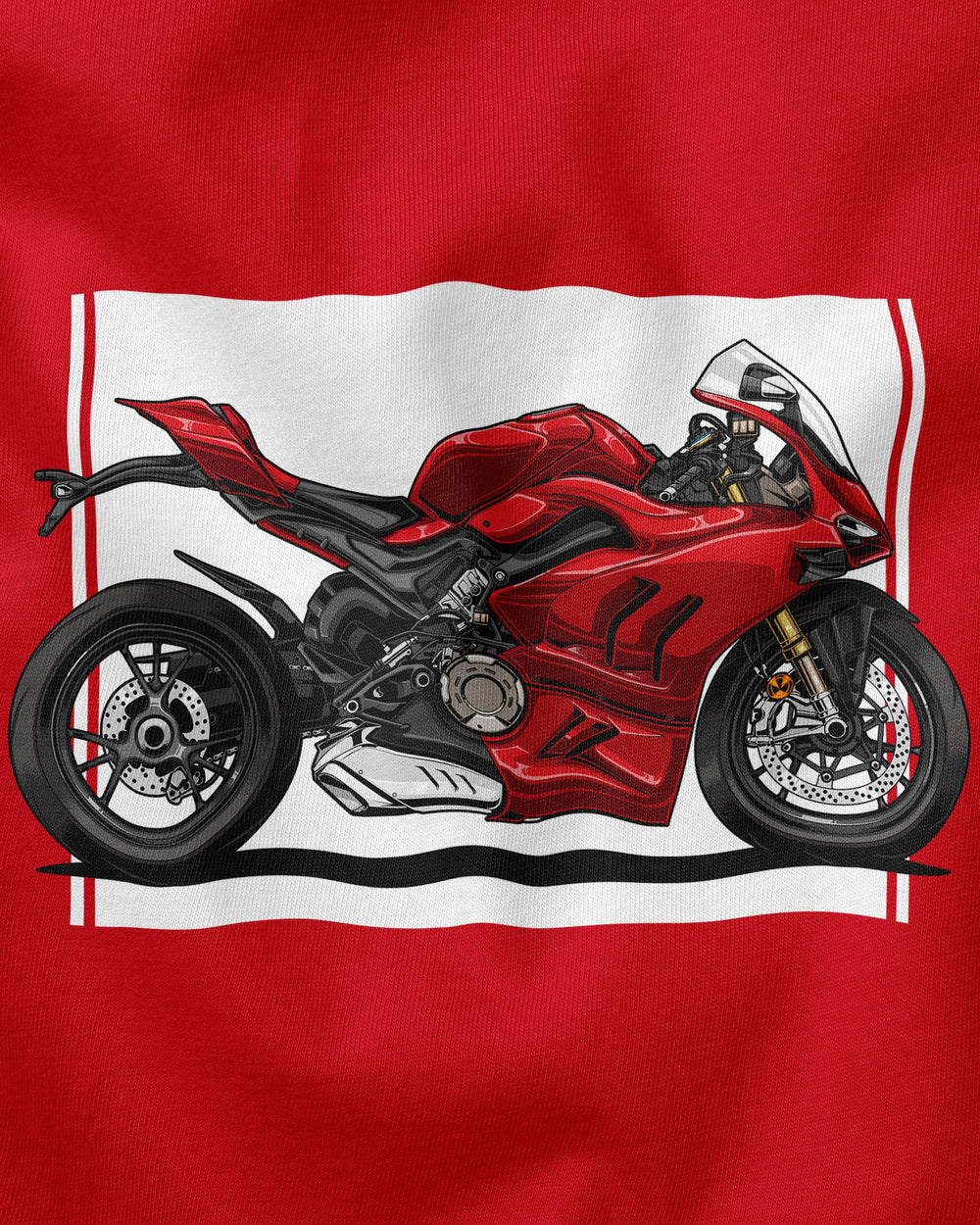 Camiseta Infantil Panigale V4 - Vermelha