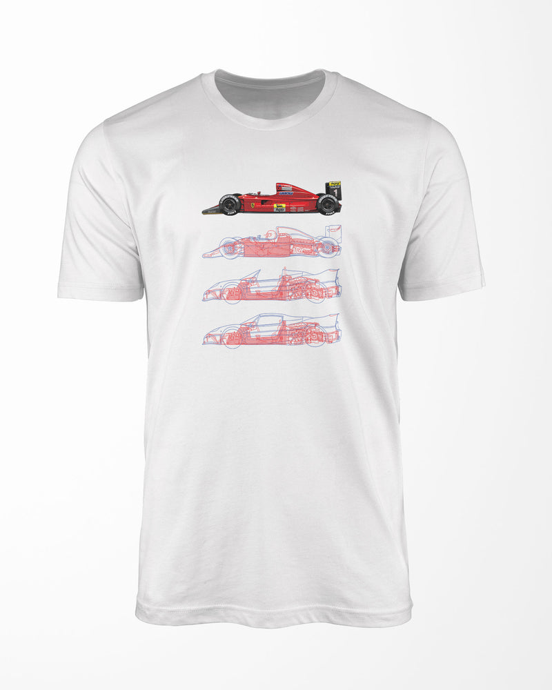 Camiseta Ferrari 641 | Branca