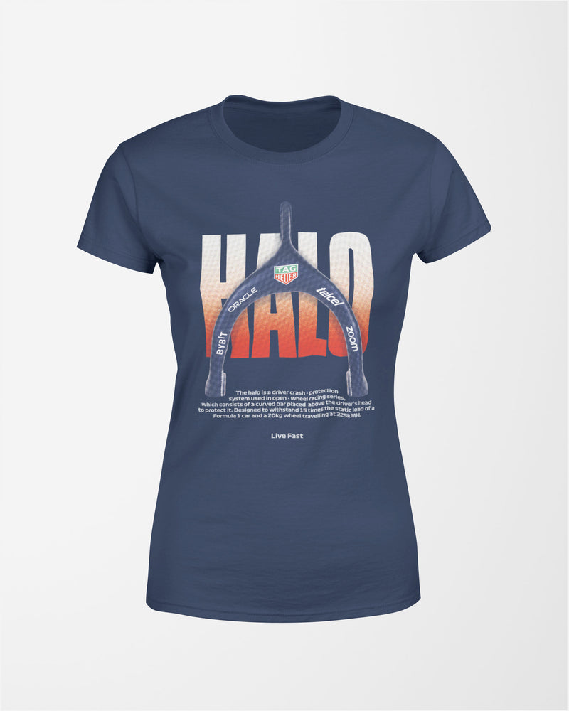 Camiseta Feminina Halo RedBull - Live Fast