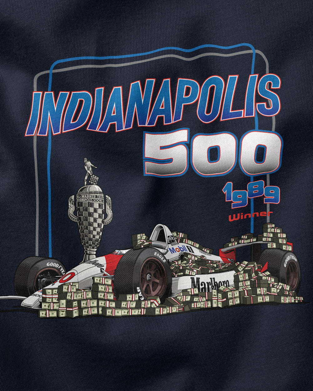 Camiseta Indianapolis 500 - 1989 - Indy | Marinho