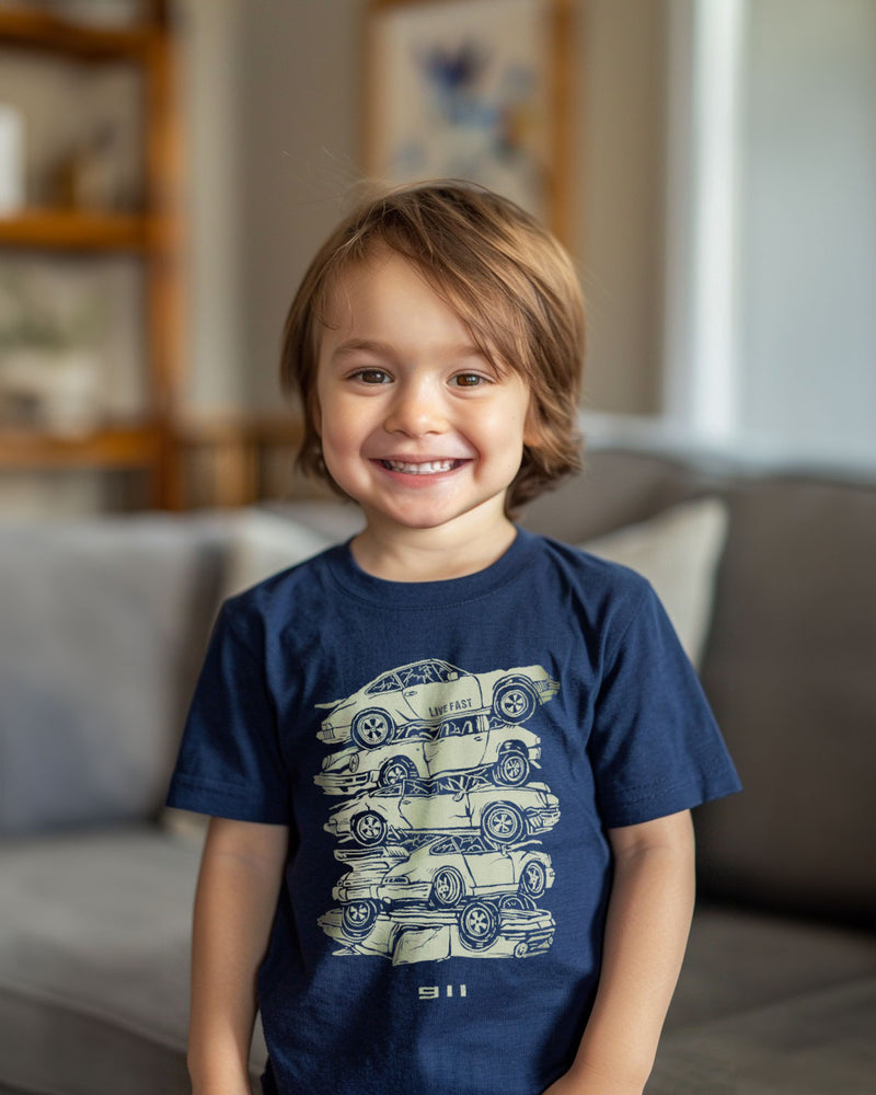 Camiseta Infantil 911 Junk Yard - Live Fast