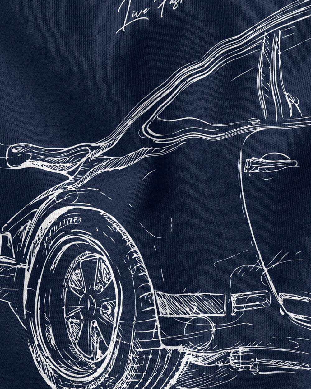 Camiseta Porsche Sketch 911 | Marinho