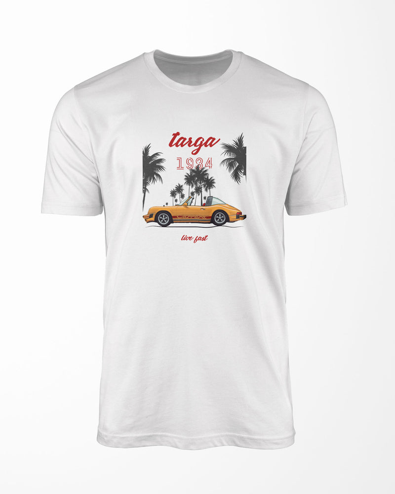 Camiseta Targa 1984 - Live Fast - Branca