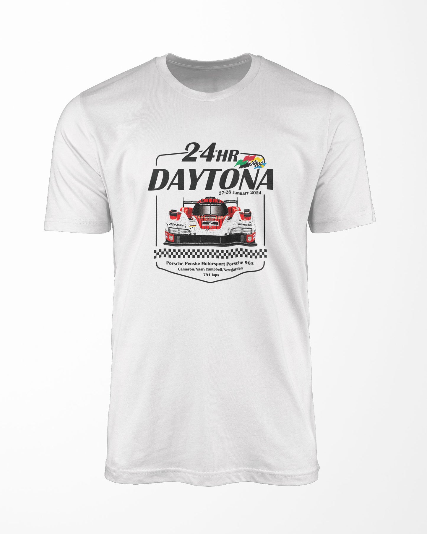 Camiseta Comemorativa Porsche Penske 963 - Vitória em Daytona 2024
