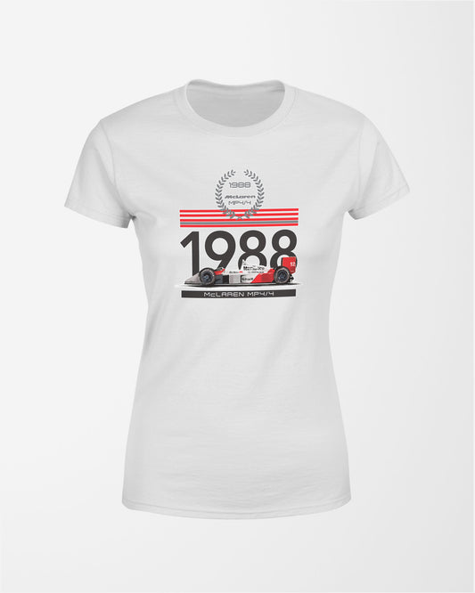 Camiseta Feminina Mclaren MP4/4 1988