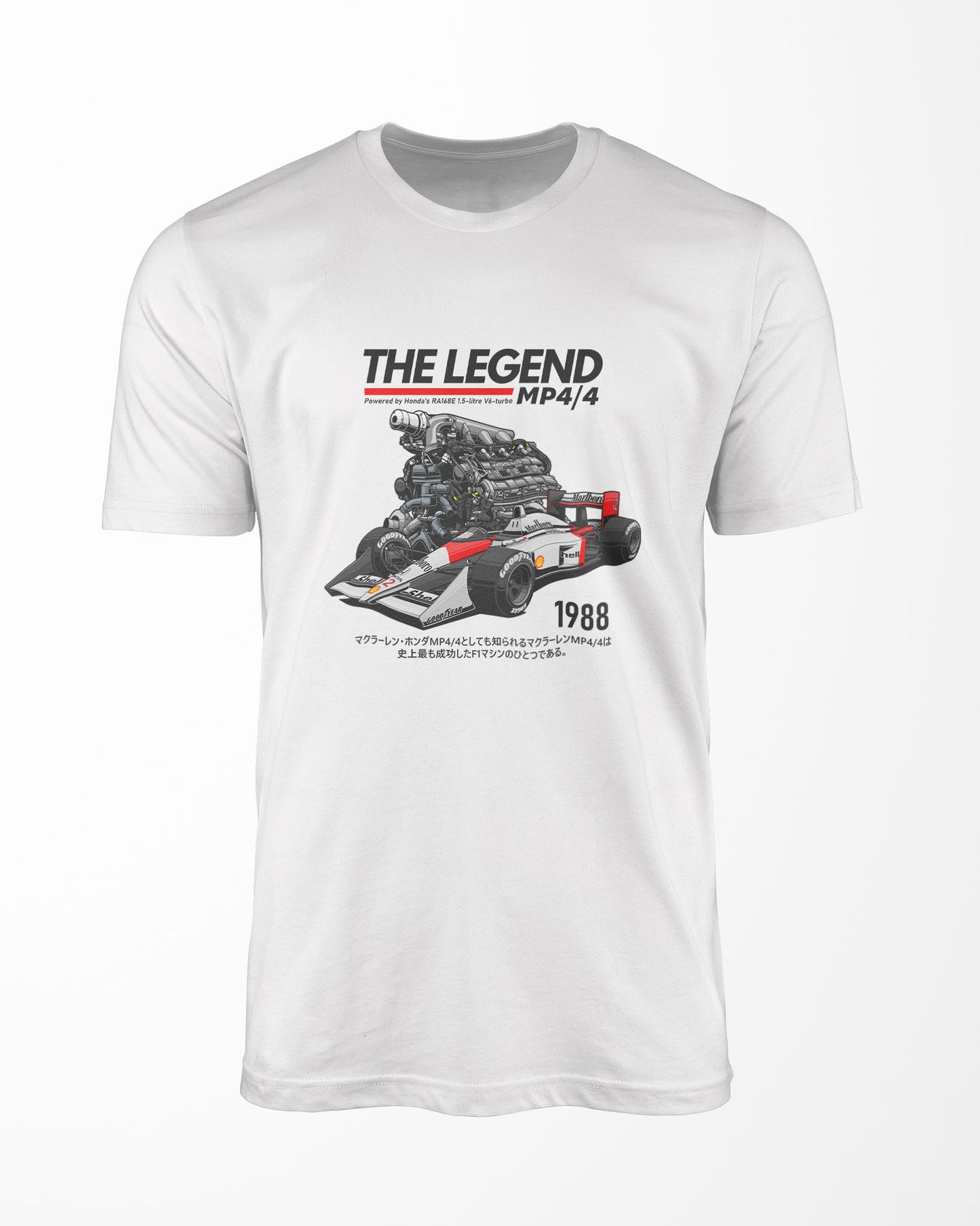 Camiseta The Legend MP4/4 - 1988 | Branca