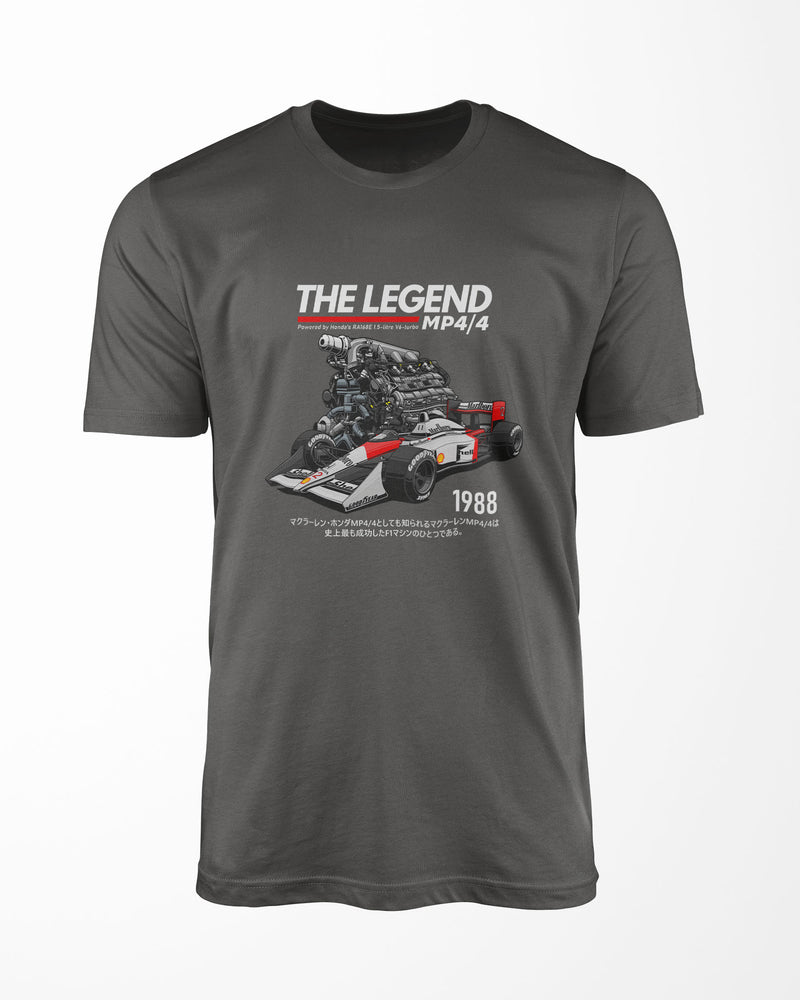 Camiseta The Legend MP4/4 - 1988 | Cinza Stoned
