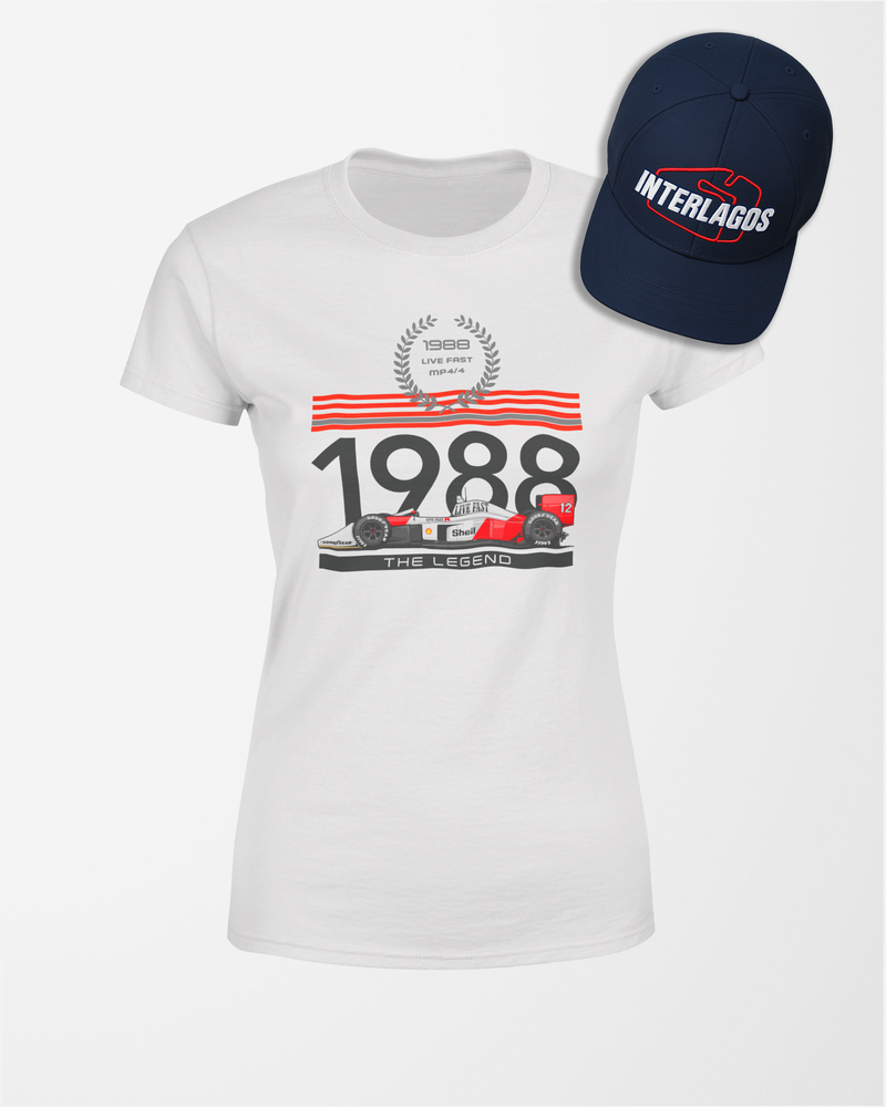 Kit Namorados | Camiseta + Boné | 1988 Legend (Feminina)