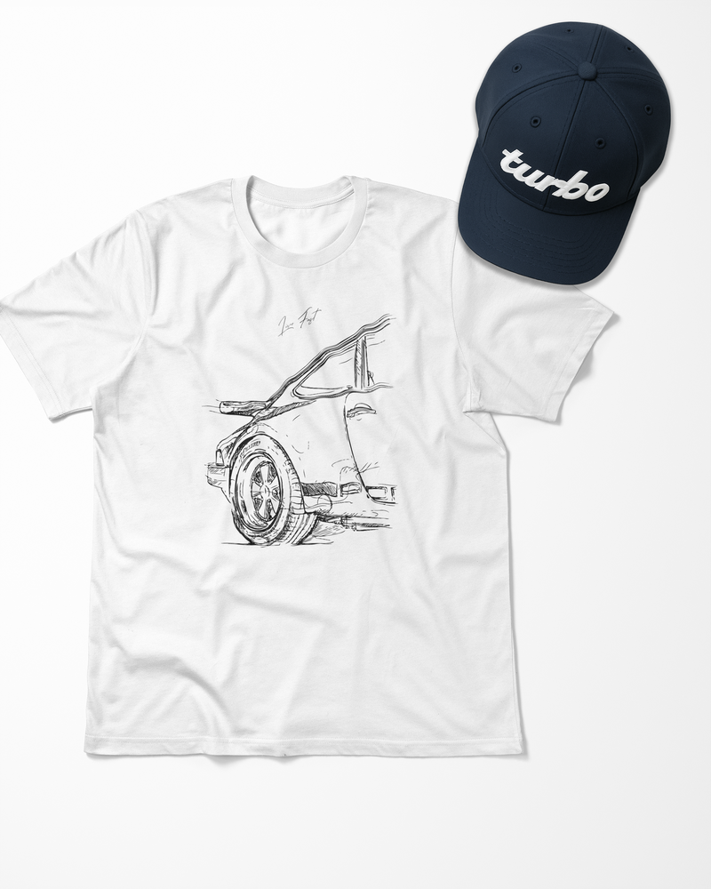 Kit Namorados | Camiseta + Boné | Porsche Sketch