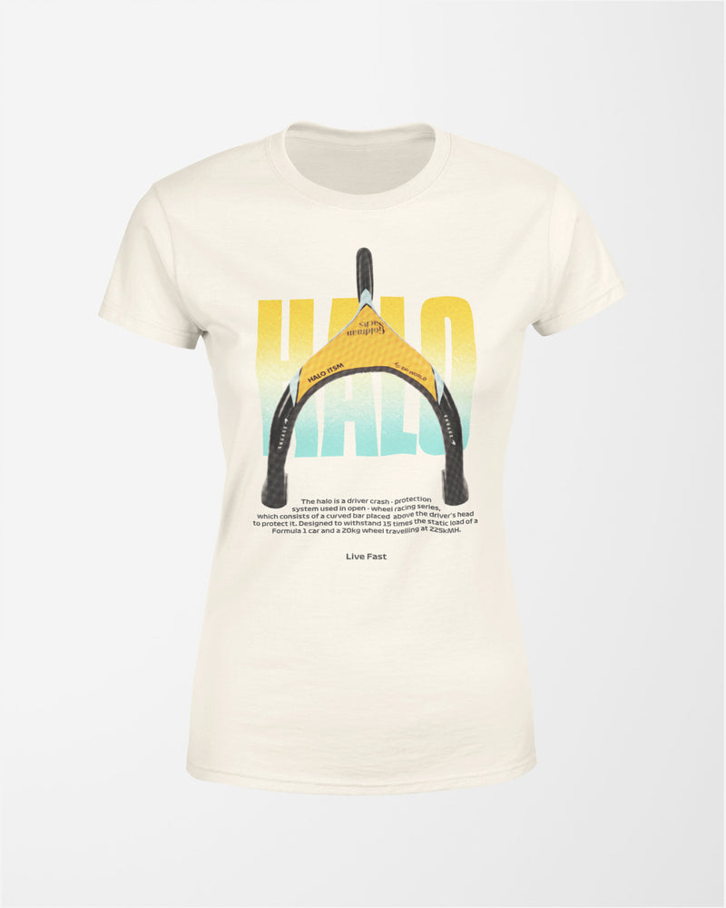 Camiseta Feminina Halo Mclaren - Live Fast