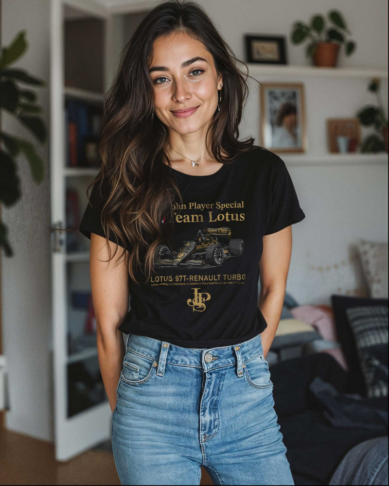 Camiseta Feminina John Player Special - Team Lotus - Lotus 97T