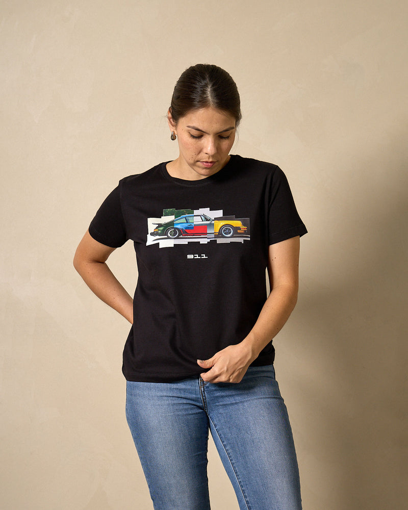Camiseta Feminina 911 Graphic Color | Preta