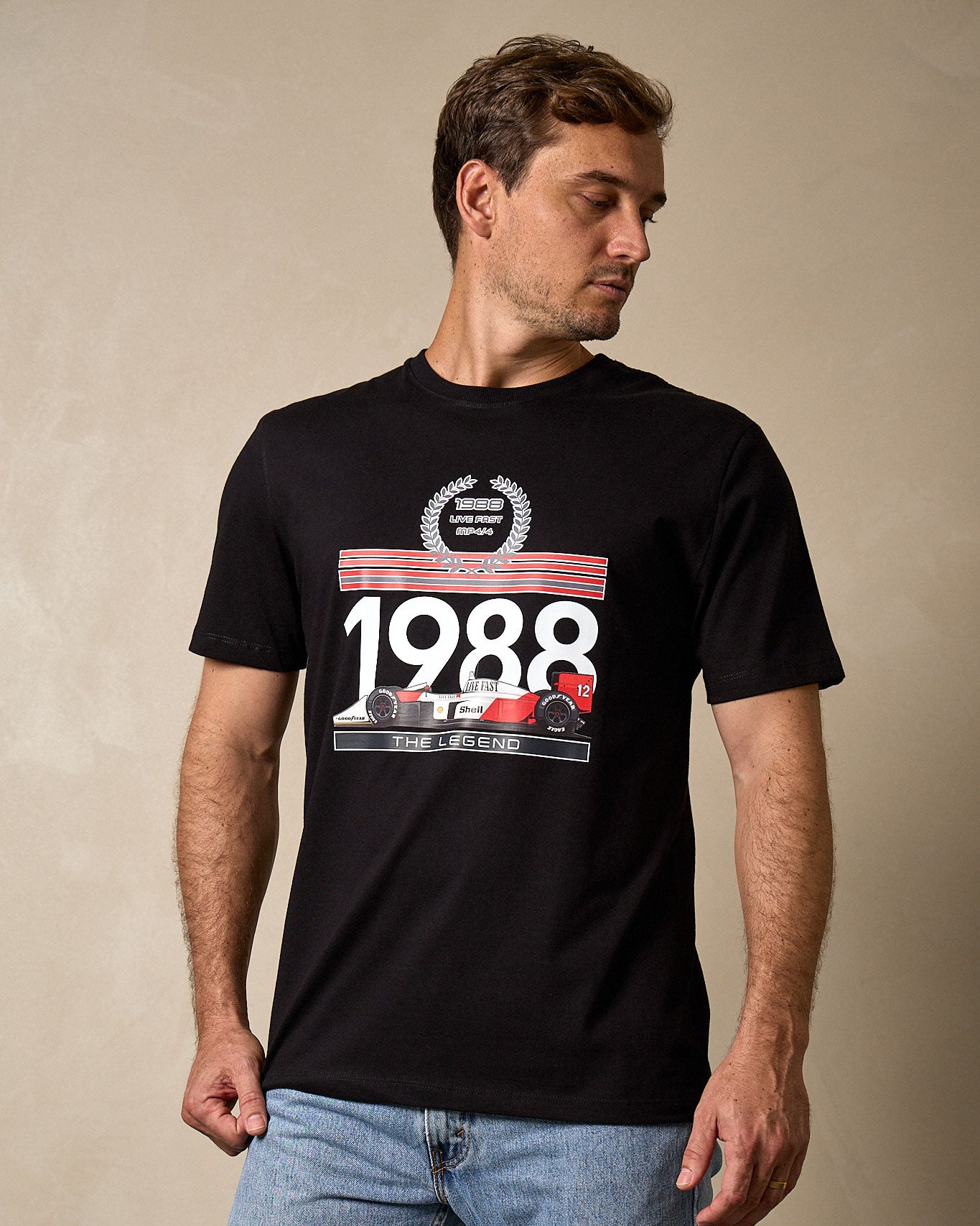 Camiseta MP4/4 1988 - Preta