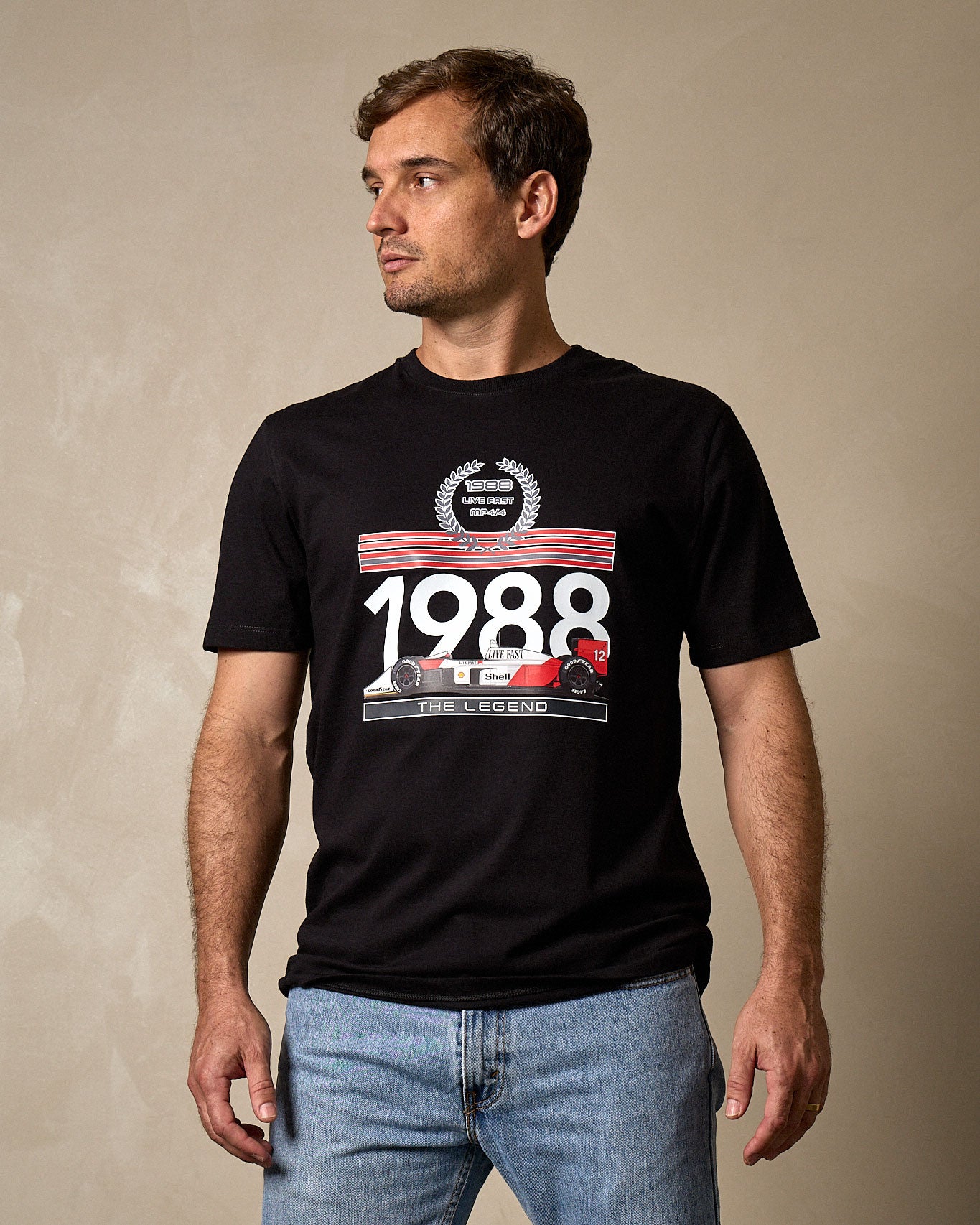 Camiseta MP4/4 1988 - Preta
