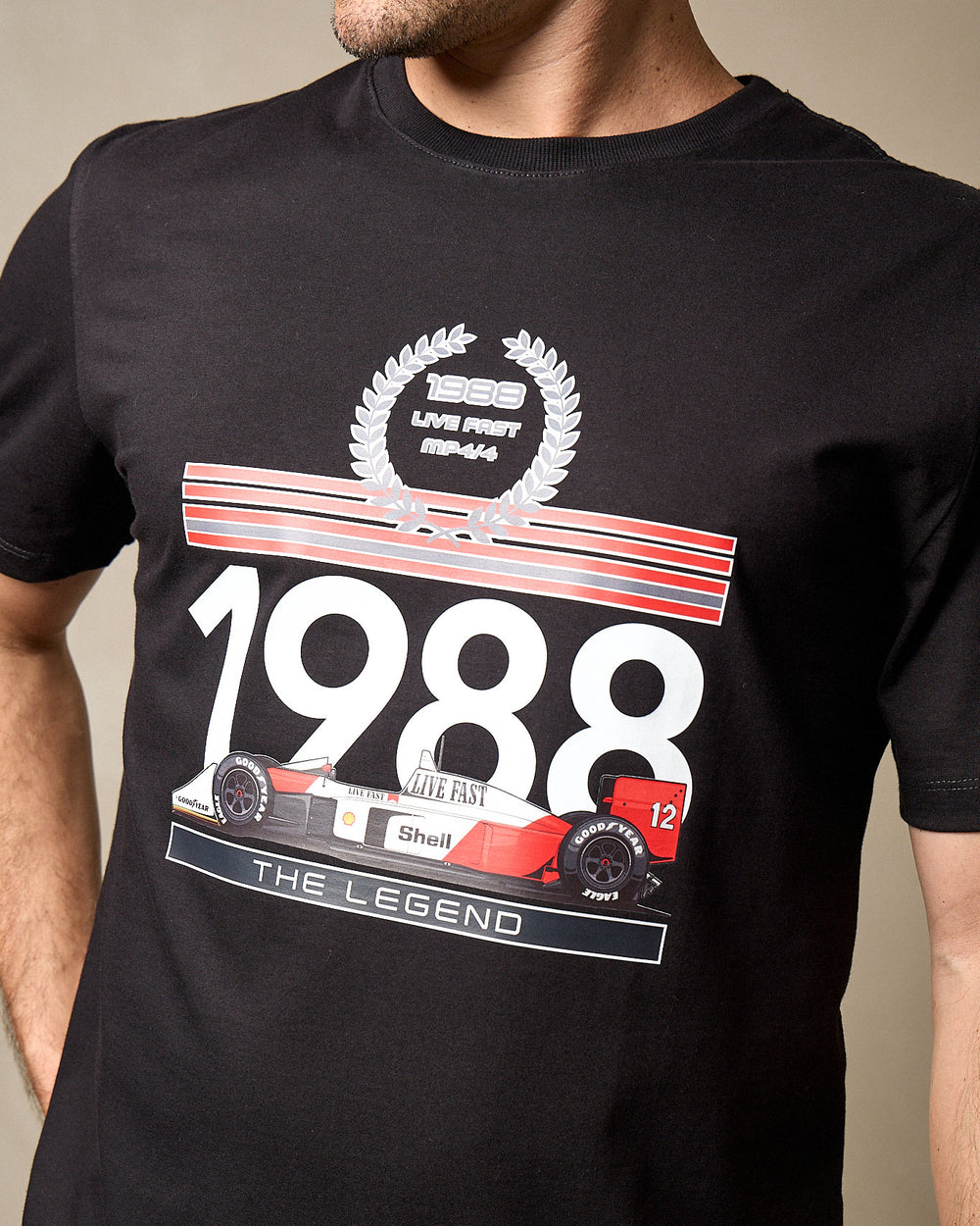 Camiseta MP4/4 1988 - Preta