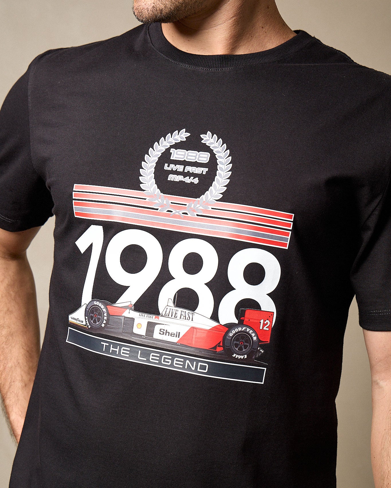 Camiseta MP4/4 1988 - Preta