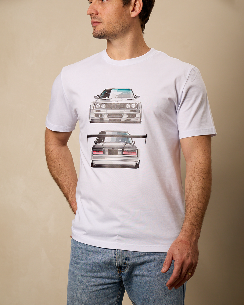 Camiseta E30 M3 DTM Legends | Branca