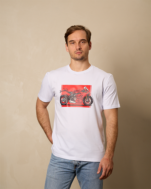 Camiseta Panigale V4 - Branca
