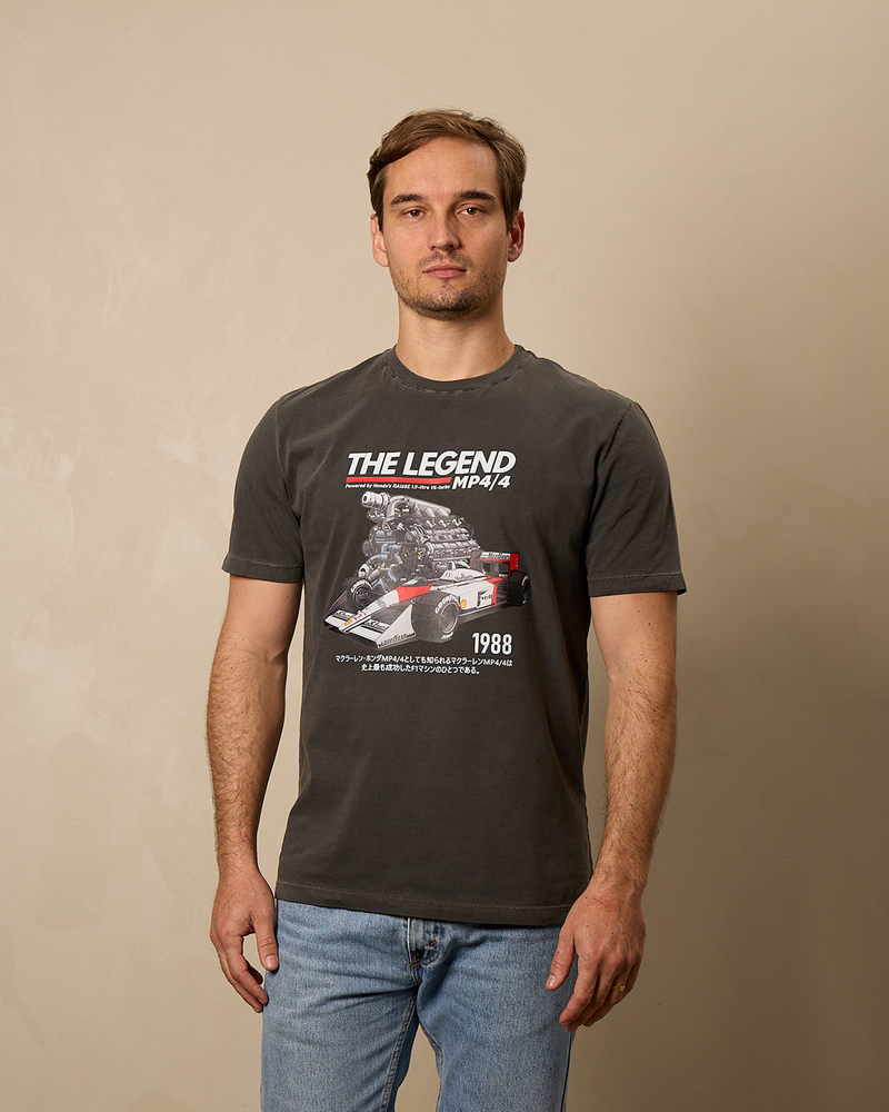 Camiseta The Legend MP4/4 - 1988 | Cinza Stoned