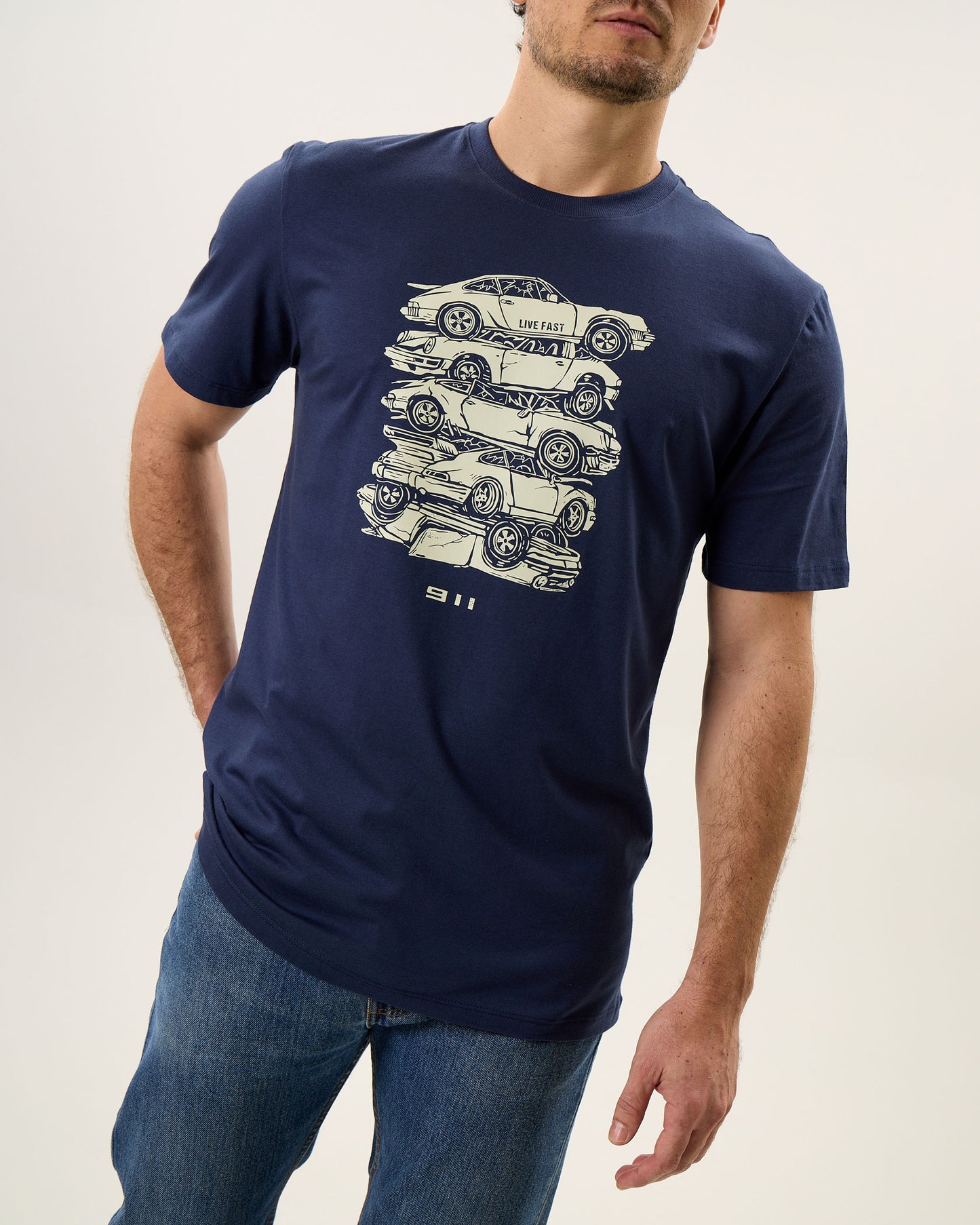 Camiseta 911 Junk Yard - Live Fast