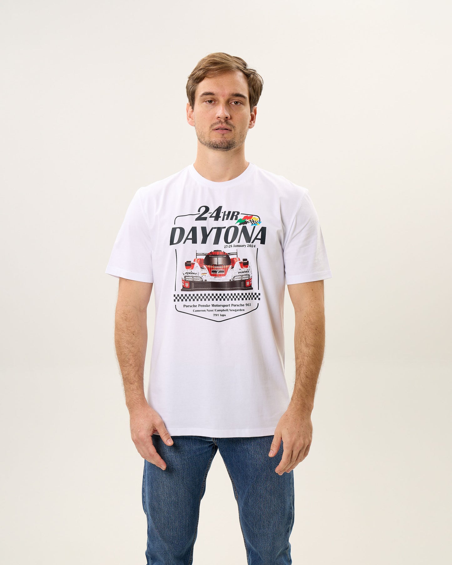Camiseta Comemorativa Porsche Penske 963 - Vitória em Daytona 2024