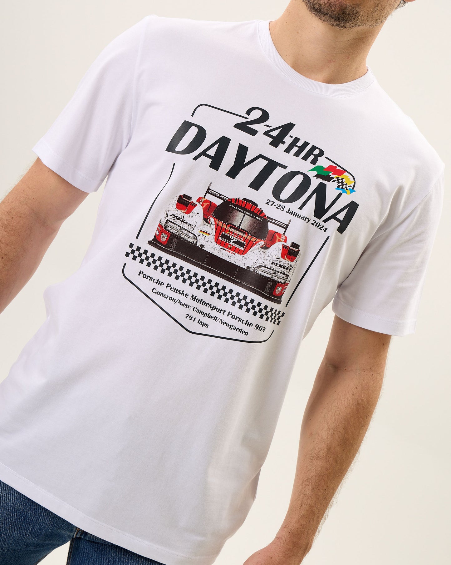 Camiseta Comemorativa Porsche Penske 963 - Vitória em Daytona 2024