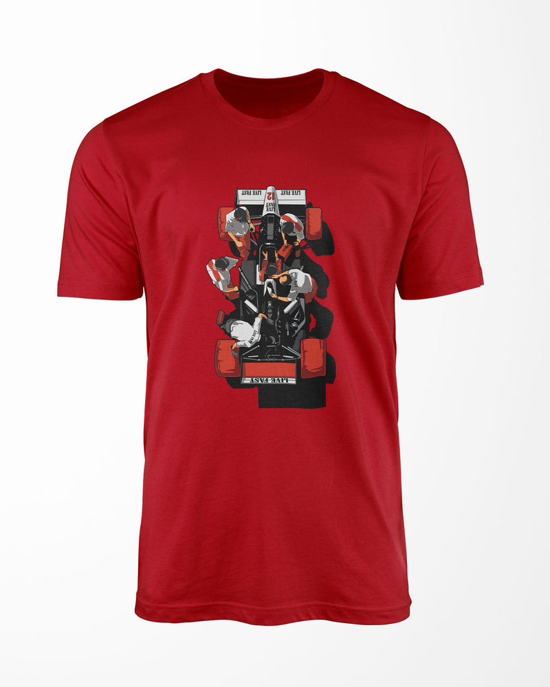 Camiseta Pit Lane On Fire! - Vermelha