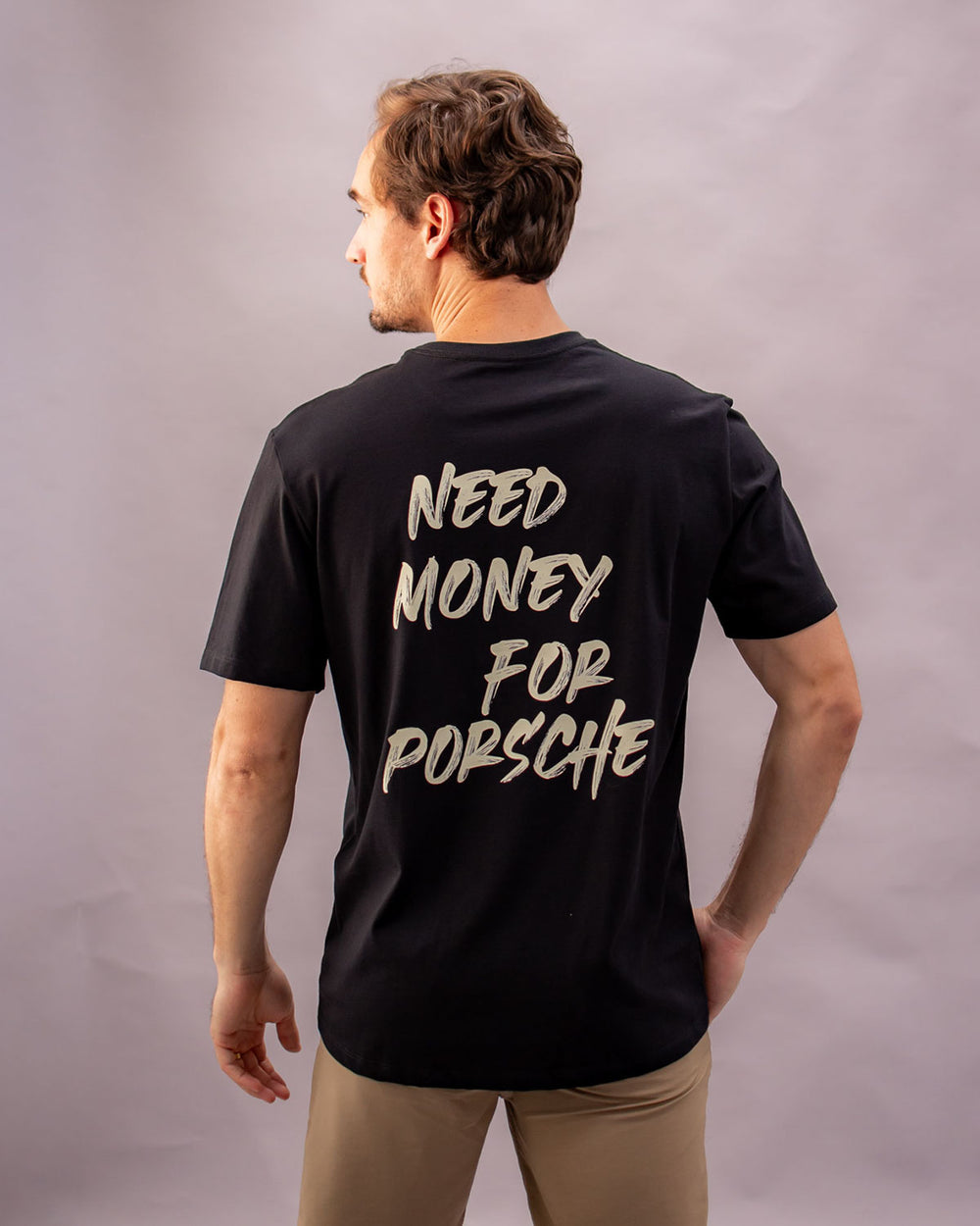 Camiseta Need Money For Porsche - Preta