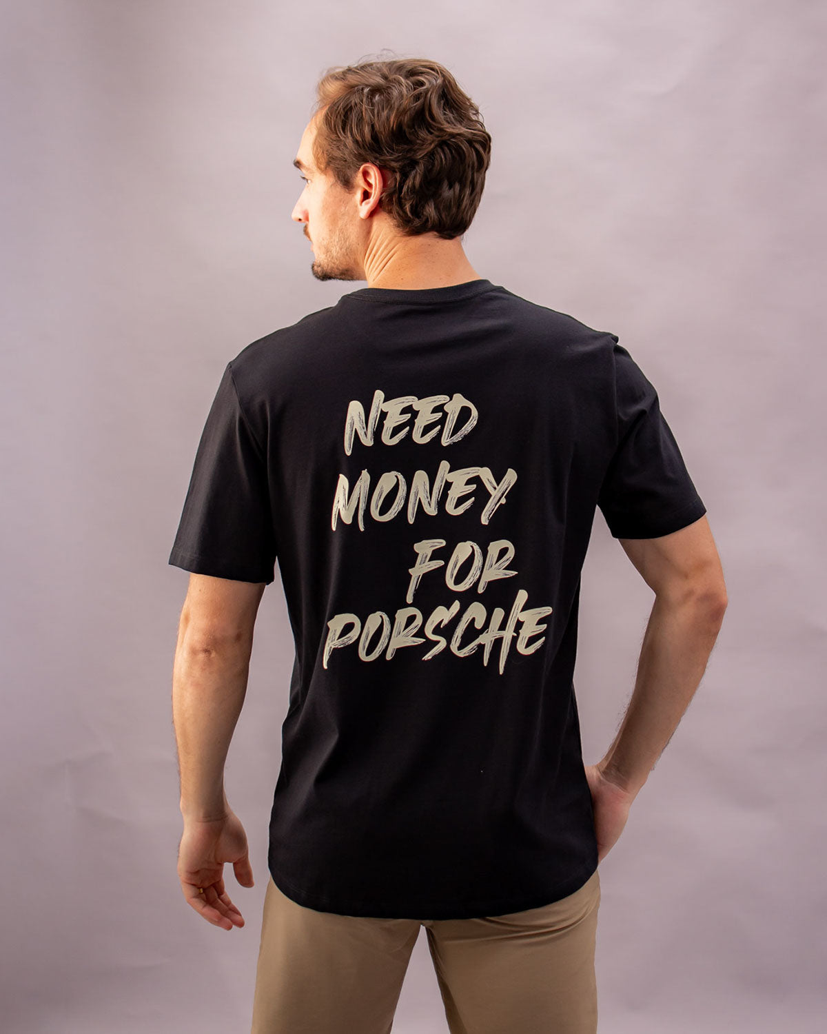 Camiseta Need Money For Porsche - Preta