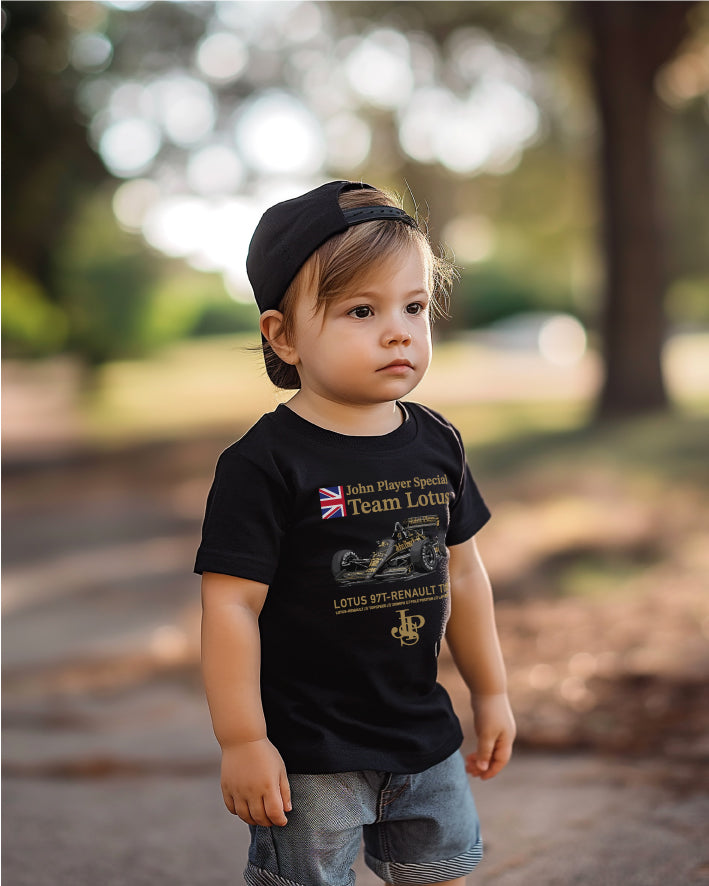 Camiseta Infantil John Player Special - Team Lotus - Lotus 97T