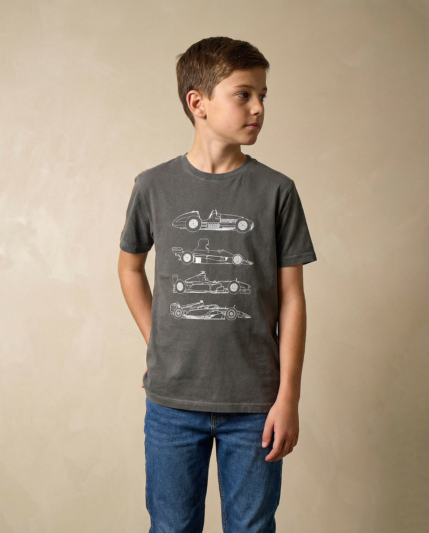 Camiseta F1 Evolution | Cinza Stoned