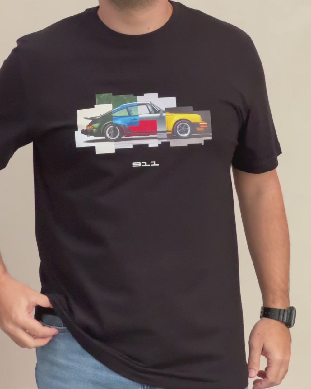 Camiseta 911 Graphic Color | Preta
